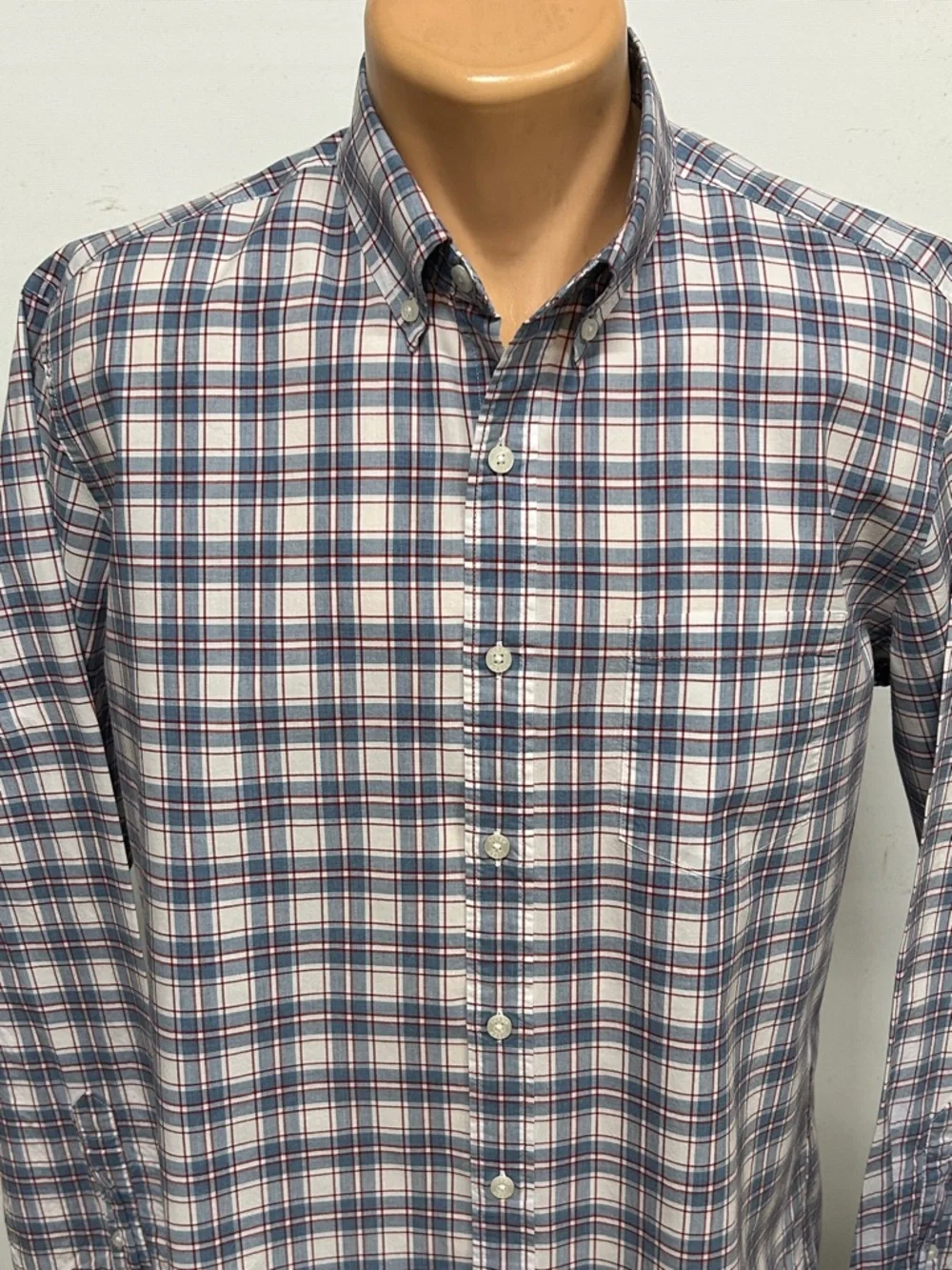 J. Crew long Sleeve Button Down Collar Shirt.  L - Picture 2 of 7